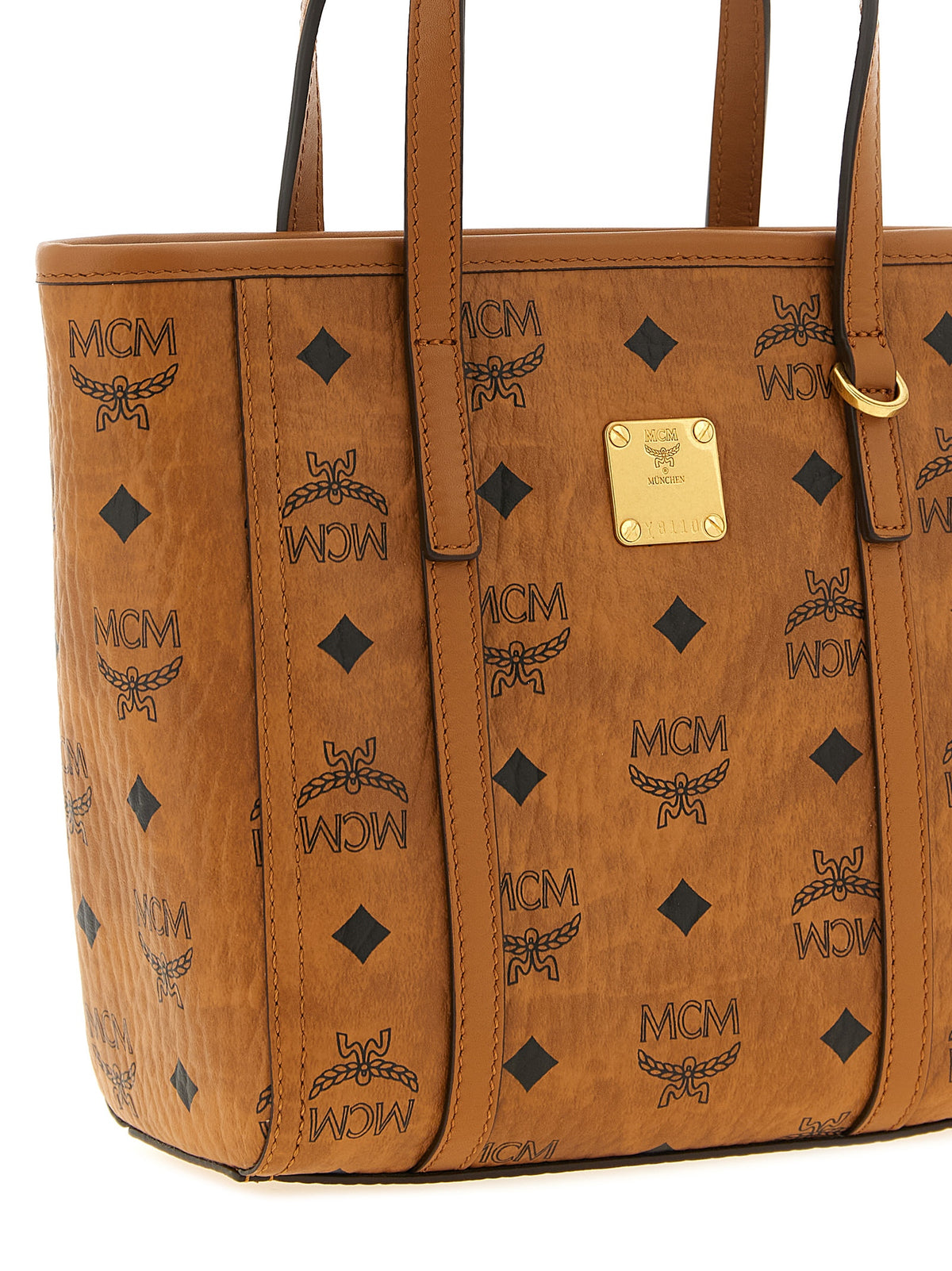 MCM Toni Brown Polyethylene Tote Bag - Chic & Versatile