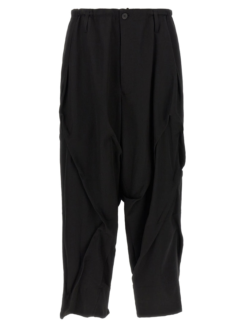 Yohji Yamamoto Black Wool Casual Pants