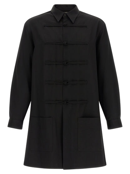 Yohji Yamamoto Black Wool Blouse