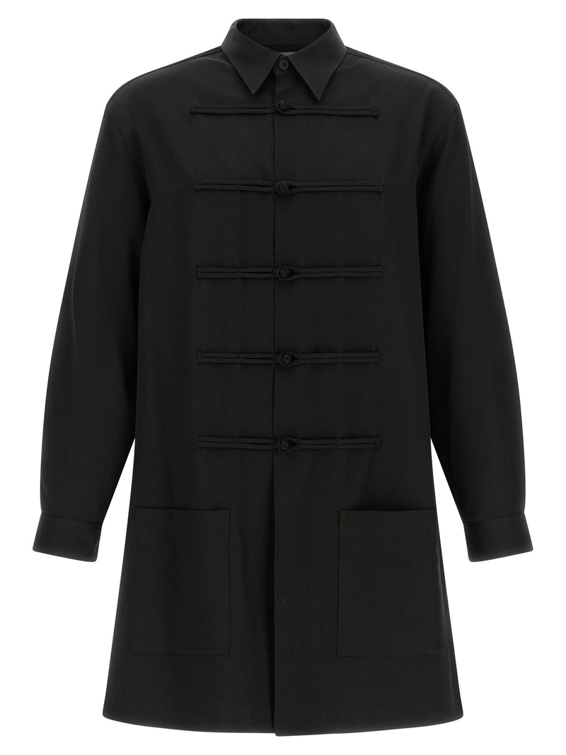Yohji Yamamoto Black Wool Blouse