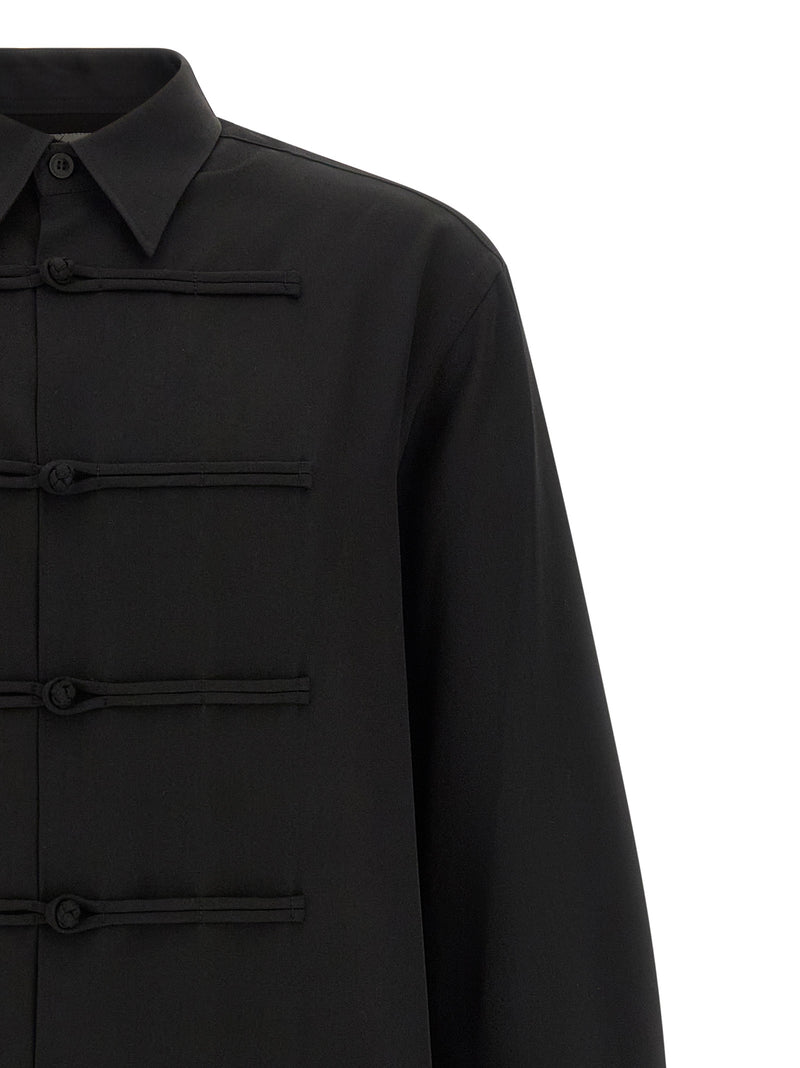Yohji Yamamoto Black Wool Blouse