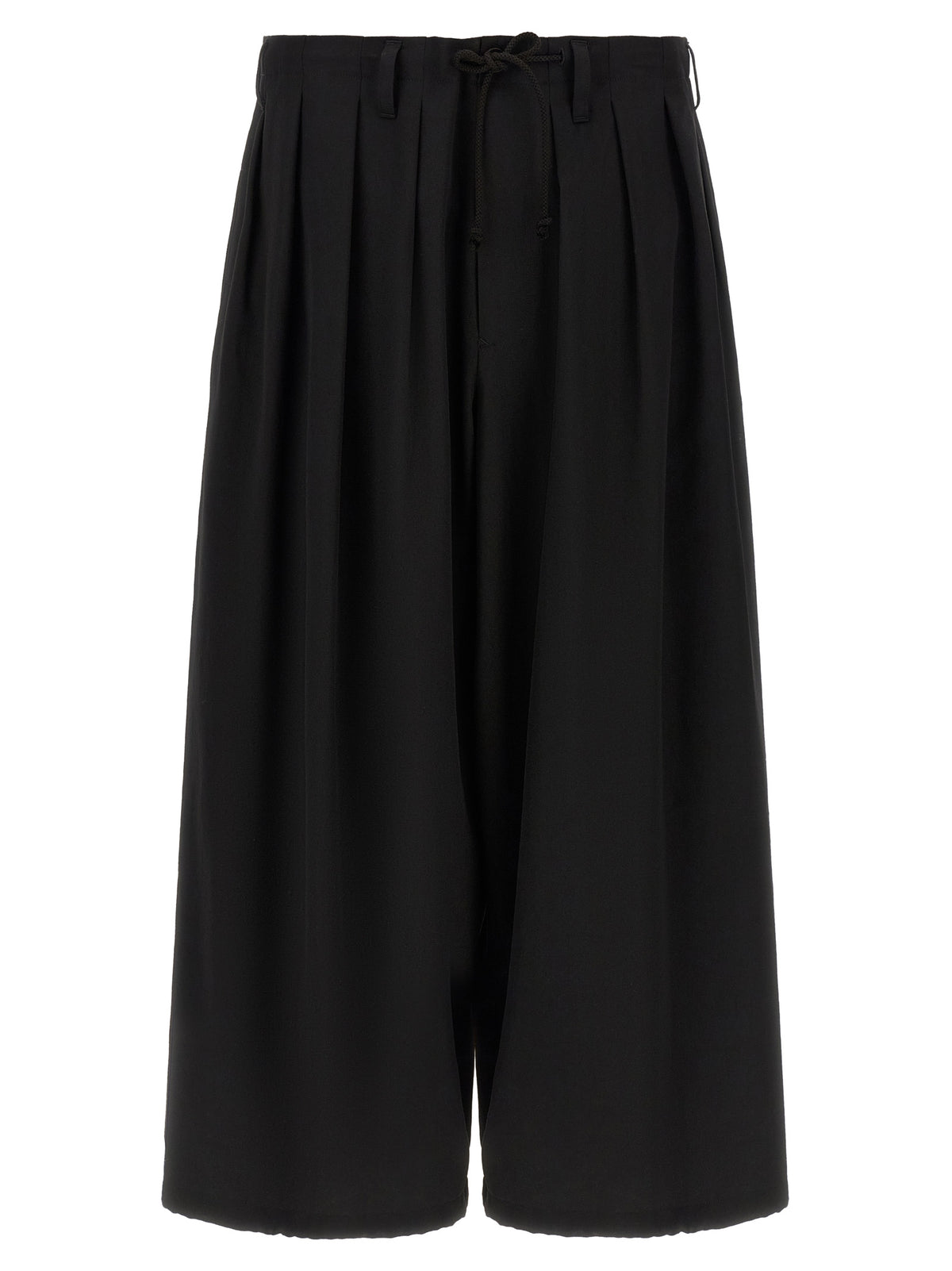 Yohji Yamamoto Black Wool Standard Balloon Trousers