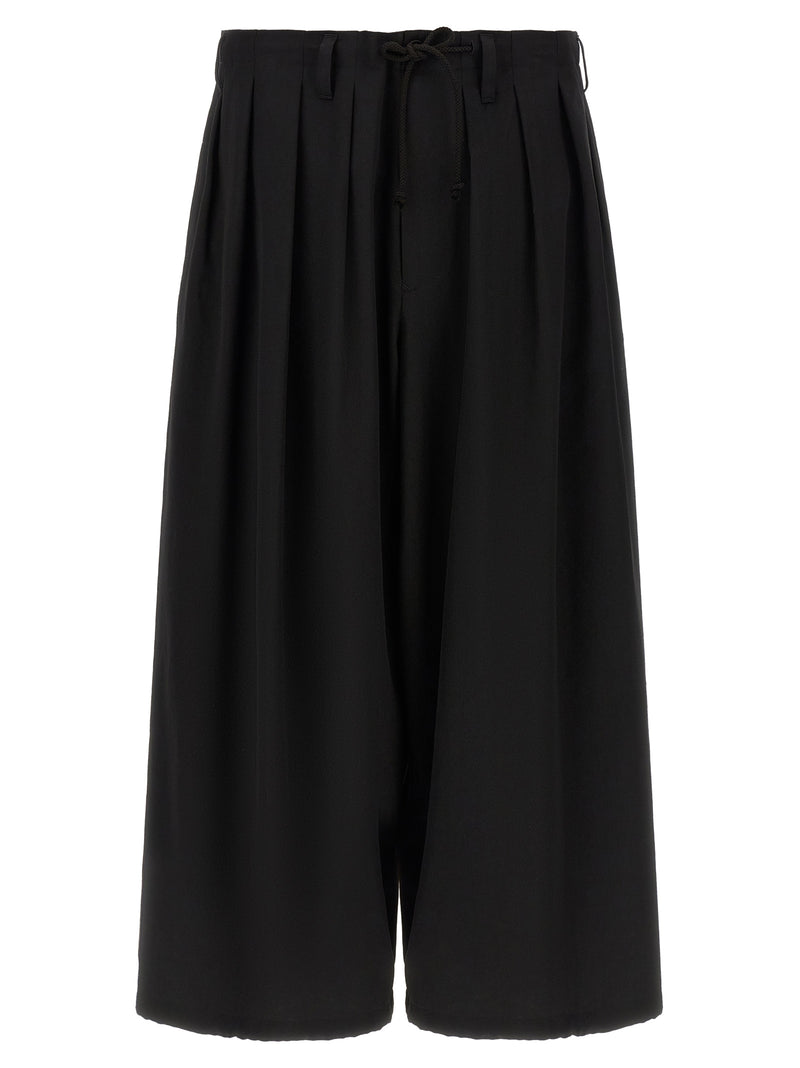 Yohji Yamamoto Black Wool Casual Pants