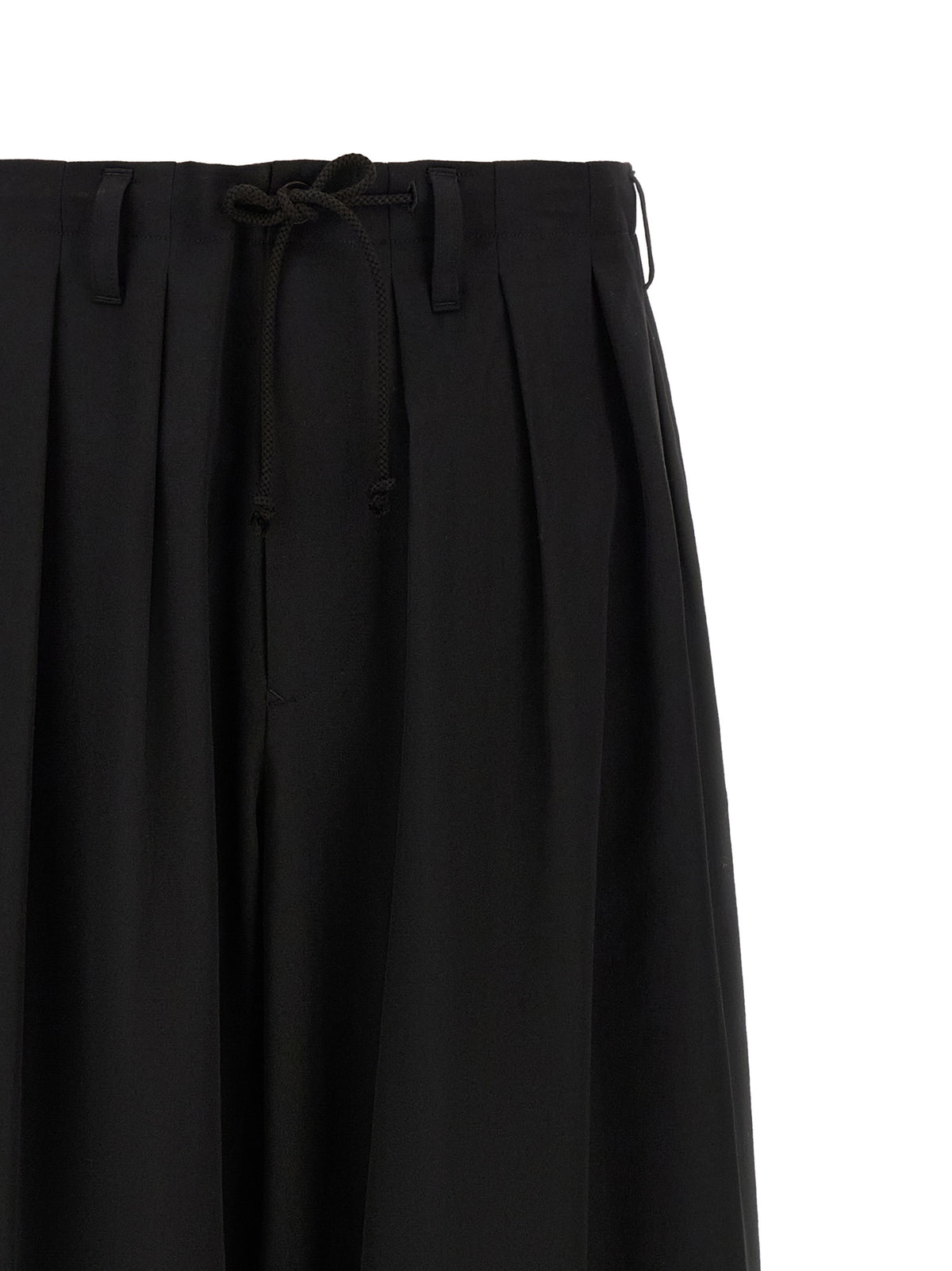 Yohji Yamamoto Black Wool Standard Balloon Trousers