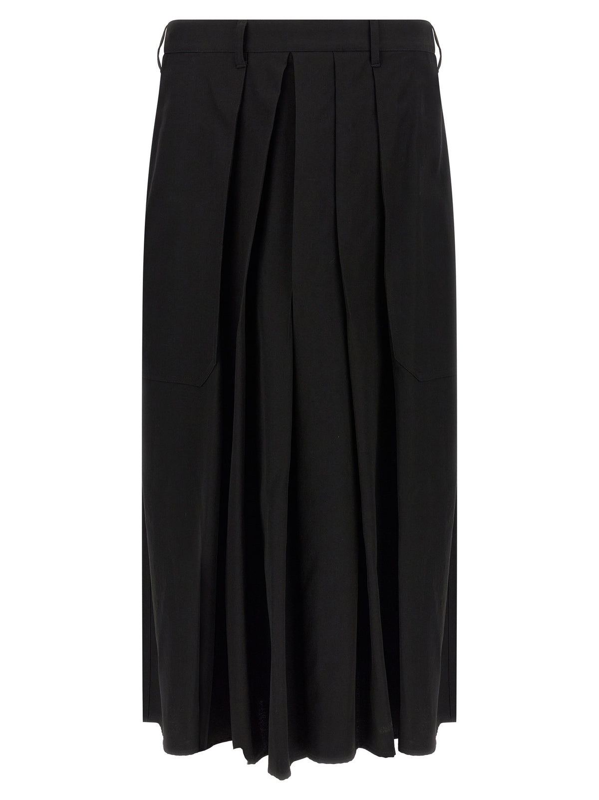 Yohji Yamamoto Black Wool Hakama Casual Pants