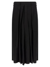 Yohji Yamamoto Black Wool Hakama Casual Pants