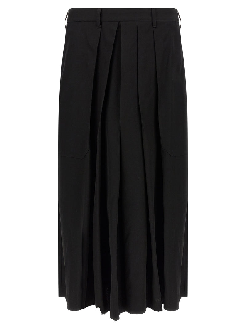 Yohji Yamamoto Black Wool Casual Pants