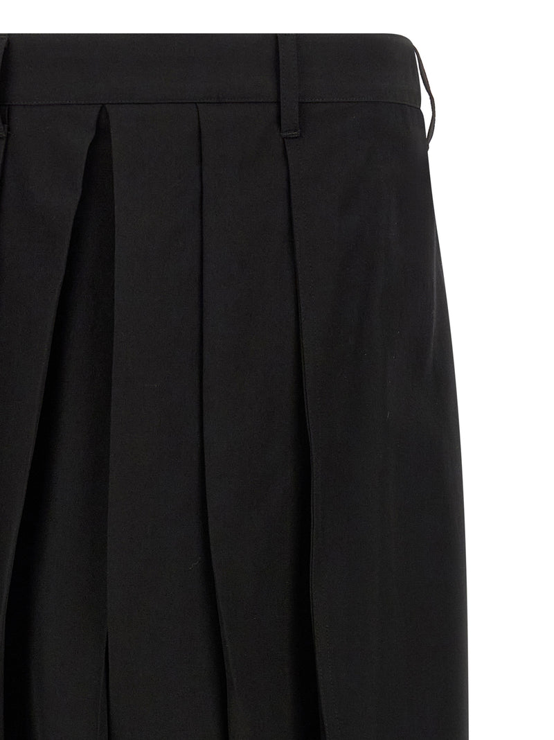 Yohji Yamamoto Black Wool Casual Pants