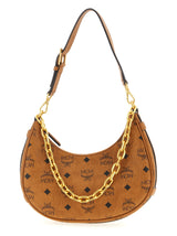 MCM Aren Crescent Hobo Brown Shoulder Bag