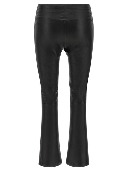 STOULS Black Leather Pants