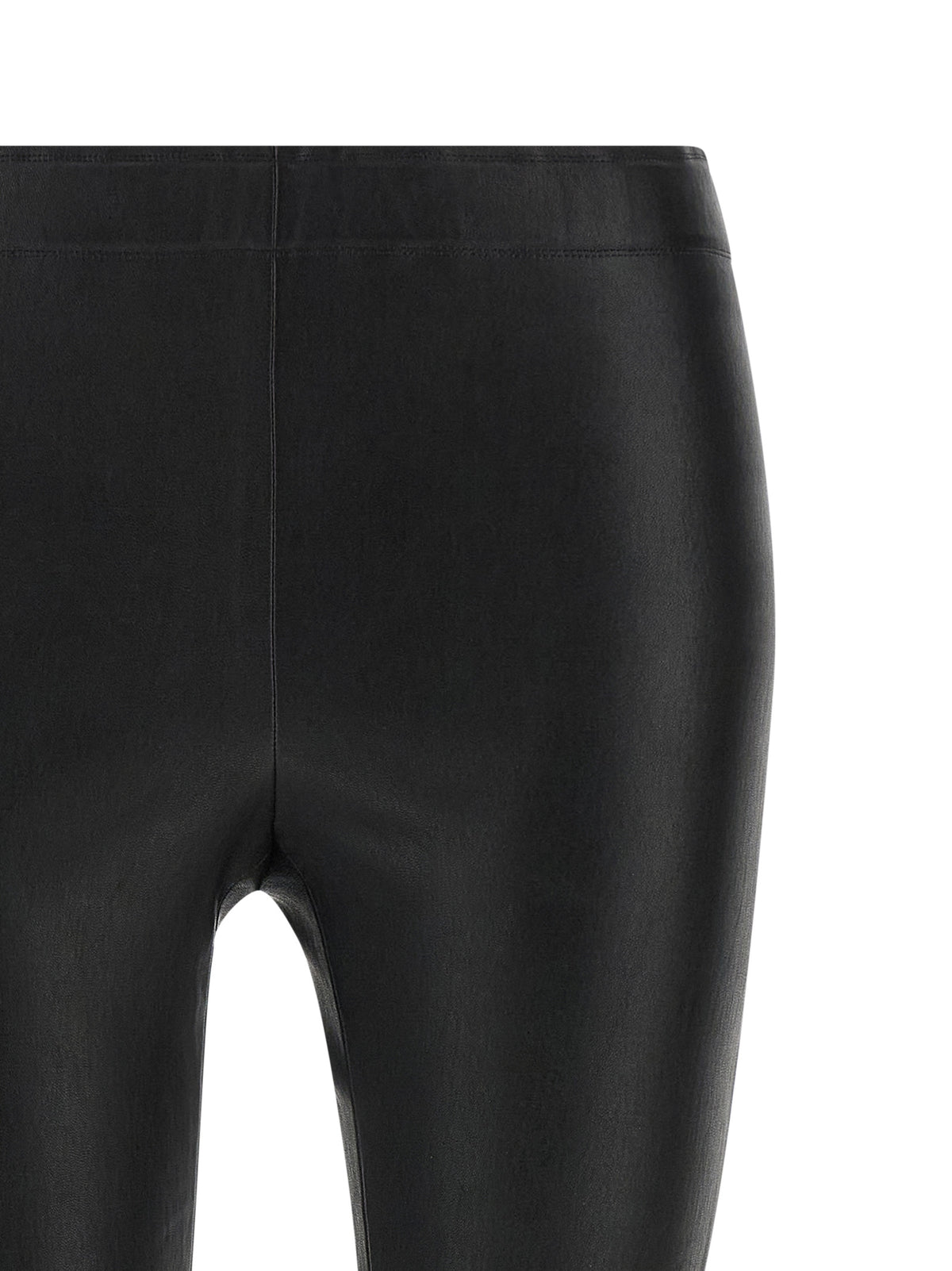 STOULS Black Leather Pants - Luxurious Slim-Fit Trousers