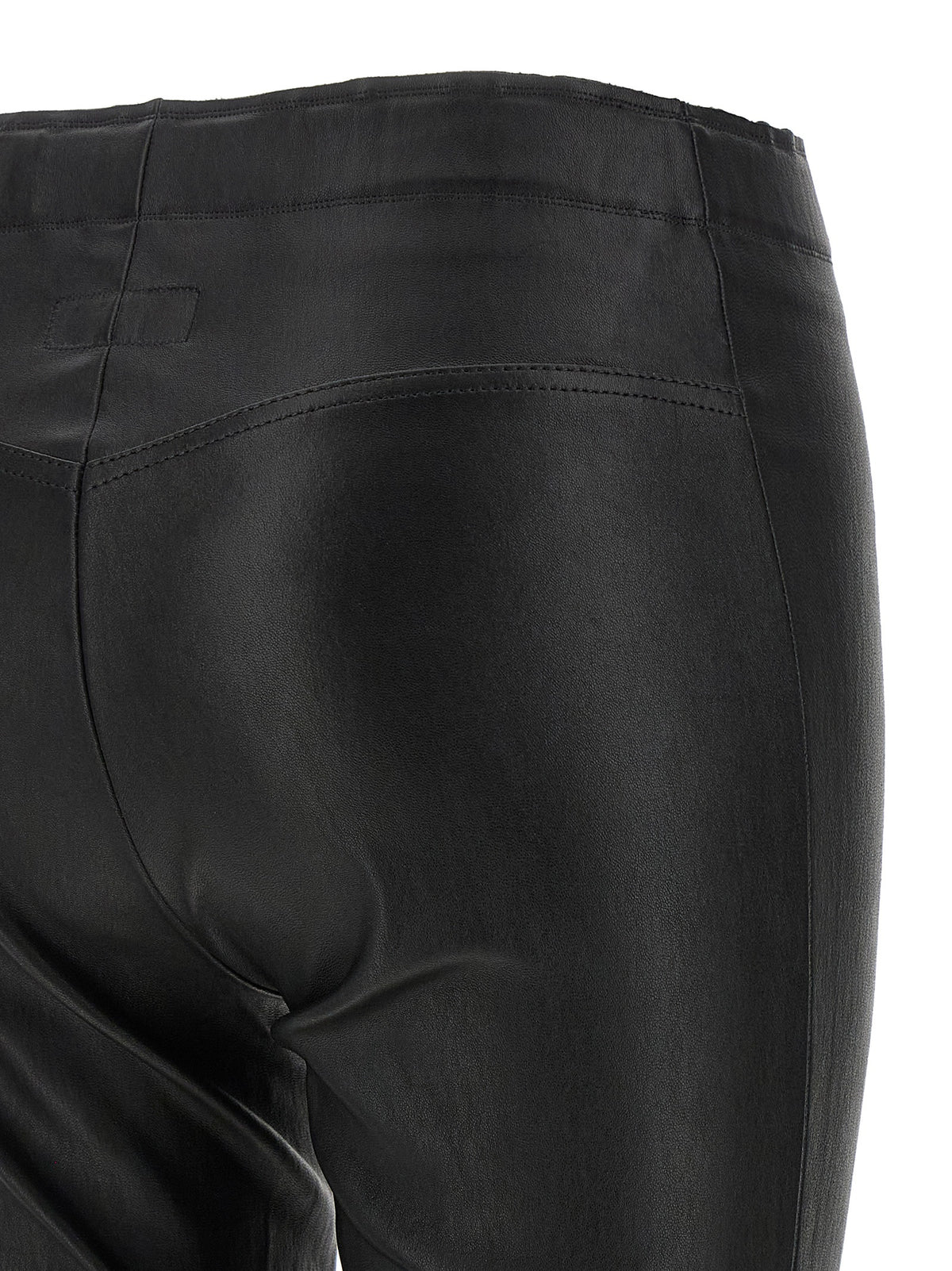 STOULS Black Leather Pants - Luxurious Slim-Fit Trousers