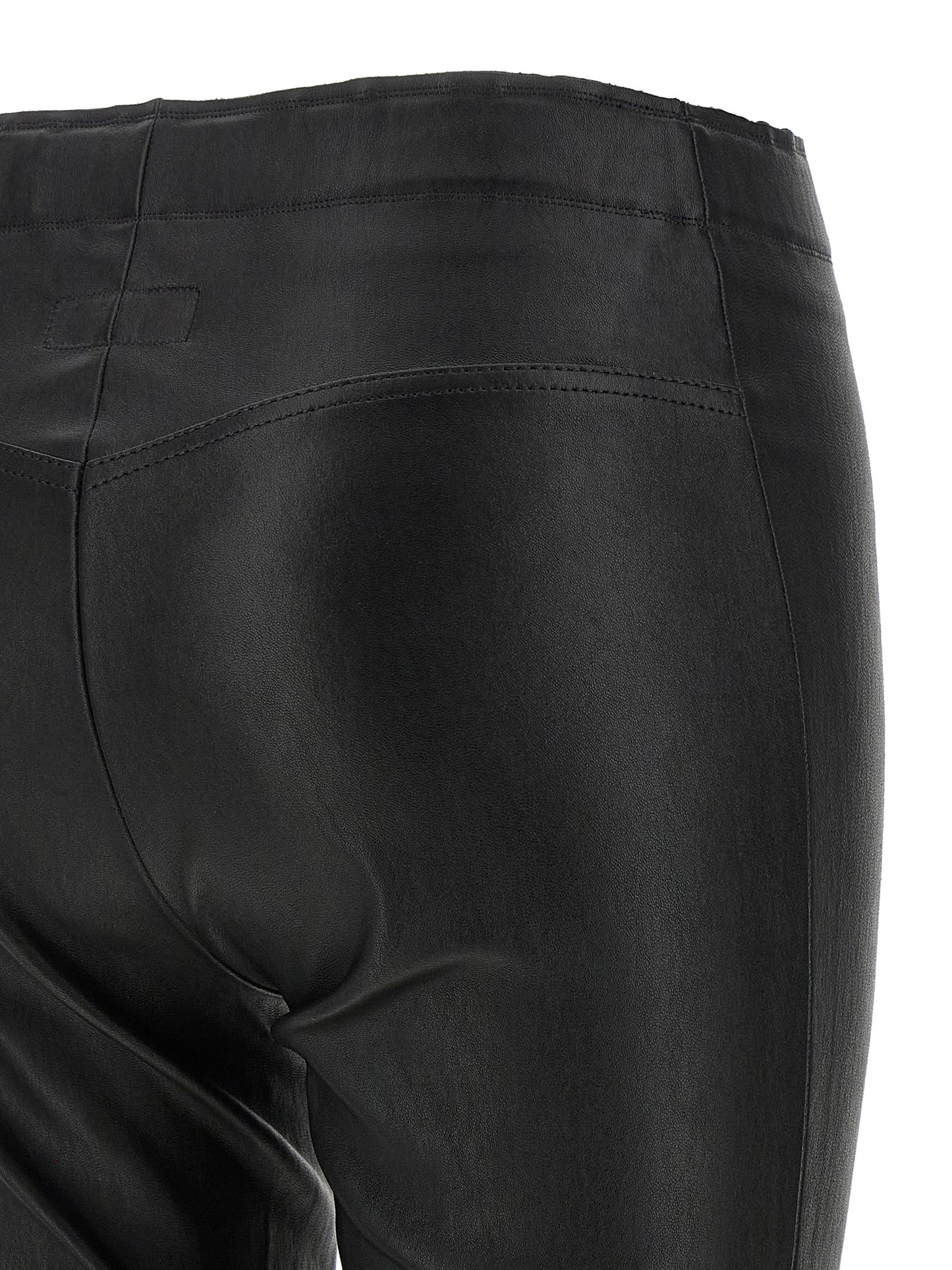 STOULS Black Leather Pants