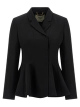 Fendi Black Virgin Wool Blazer - Elegant Women's Jacket