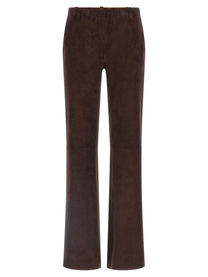 STOULS Brown Leather Pants
