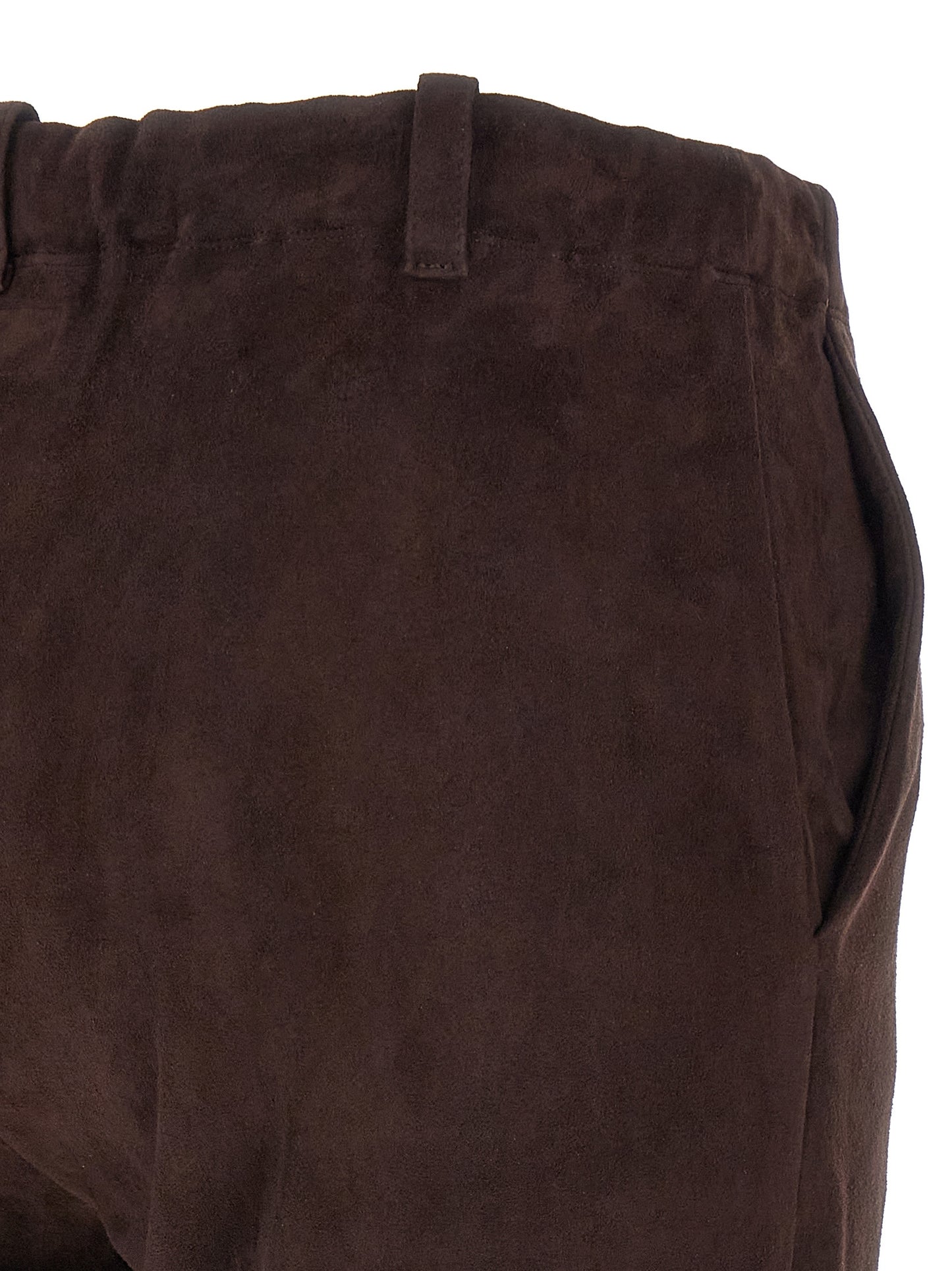 STOULS Brown Leather Pants