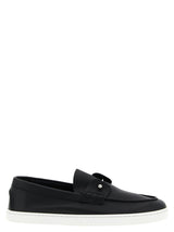 Christian Louboutin Chambeliboat Black Calfskin Slip-On Loafers