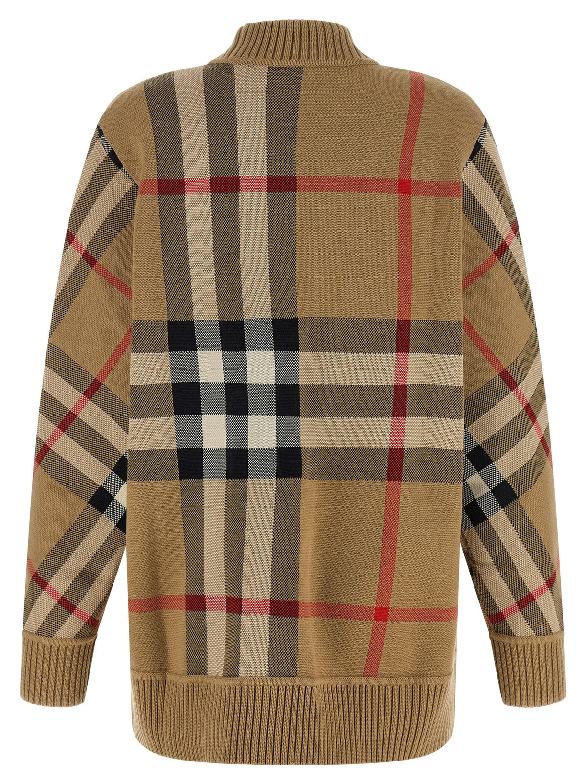 Cardigan Burberry Caragh Beige en Polyester