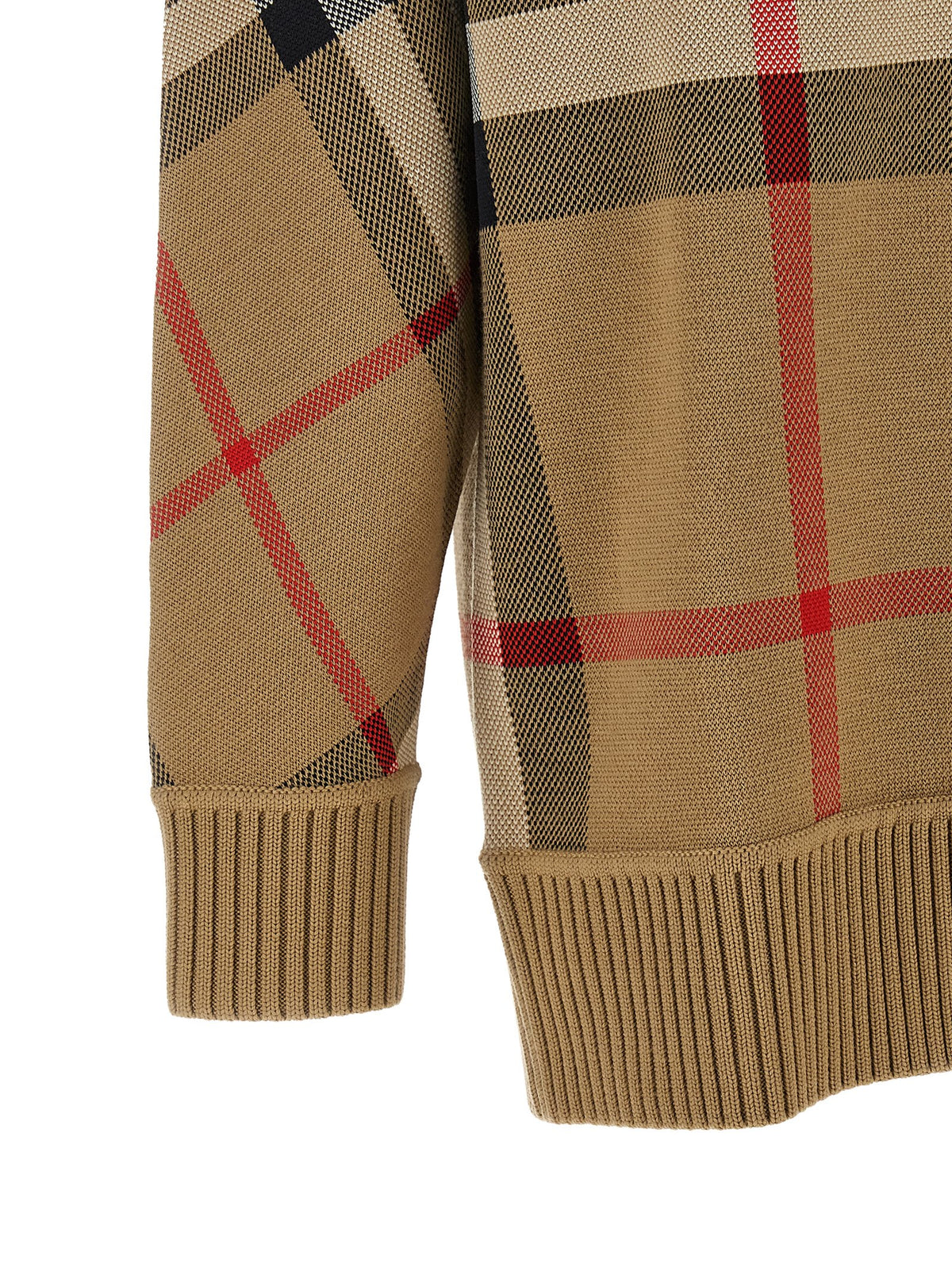 Cardigan Burberry Caragh Beige en Polyester