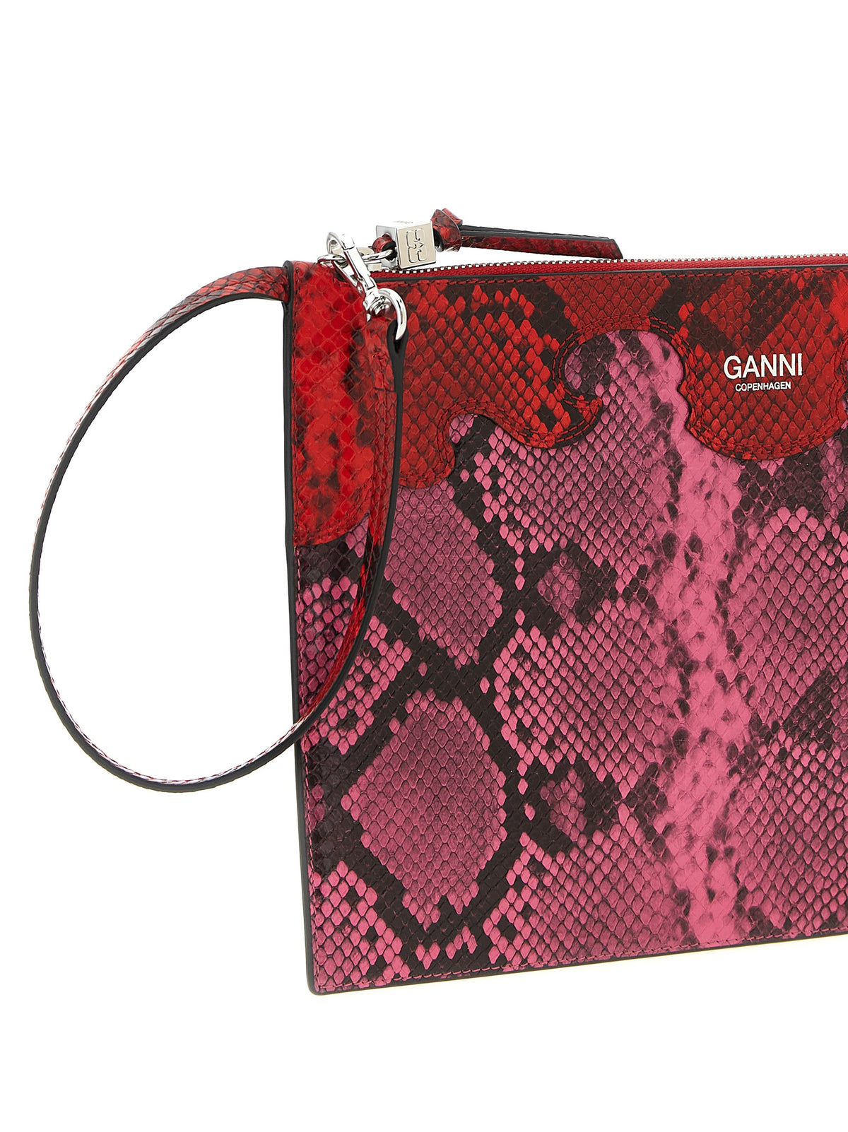 Ganni Fairy Fuchsia Polyester Clutch Bag