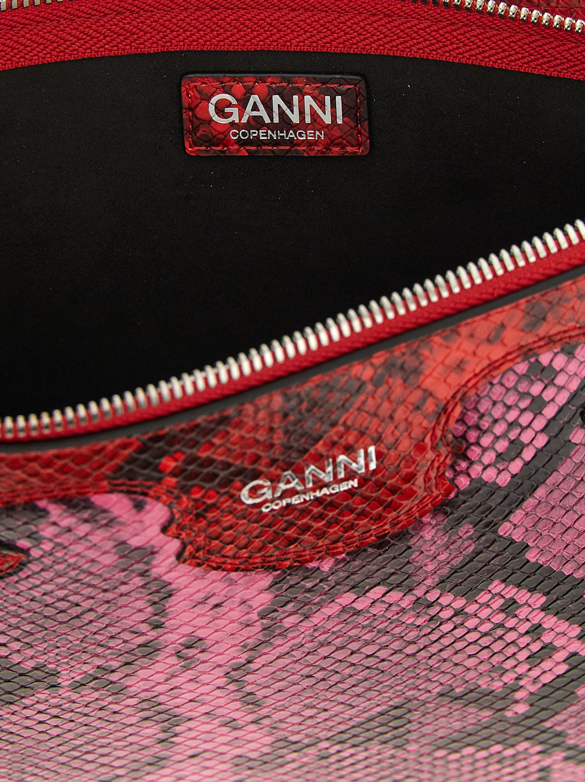 Ganni Fairy Fuchsia Polyester Clutch Bag