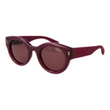 Polaroid Purple Plastic Sunglasses - Unisex Round Design