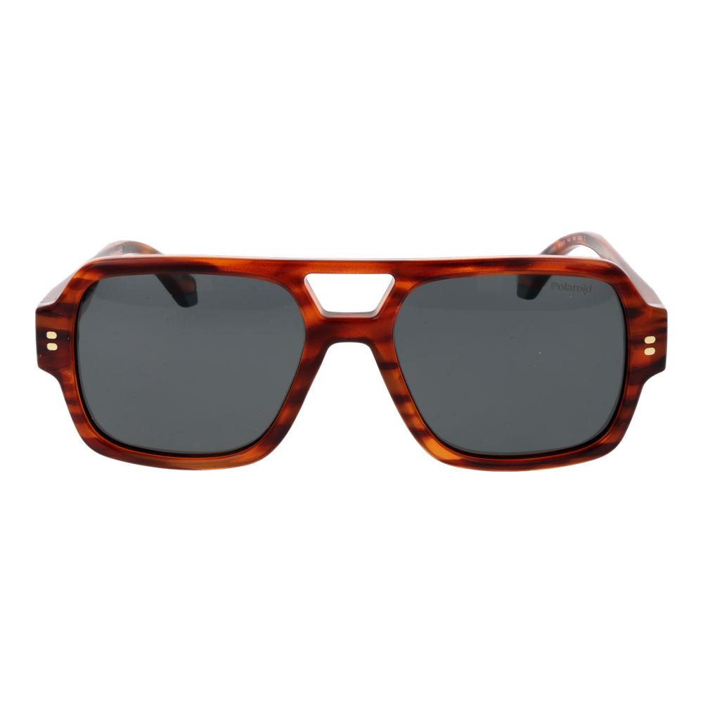 Polaroid Orange Polycarbonate Aviator Sunglasses for Men