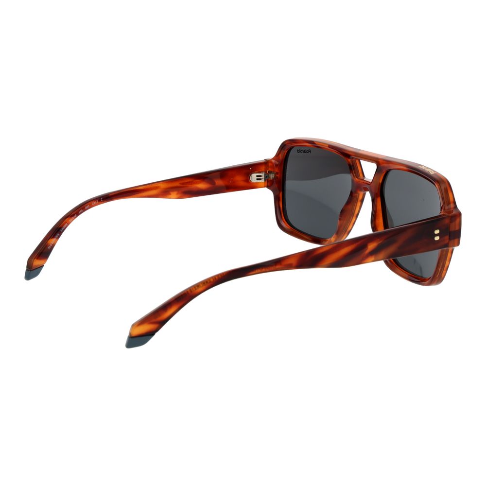 Polaroid Orange Polycarbonate Aviator Sunglasses for Men
