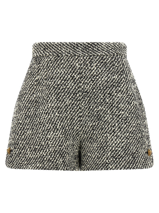 Versace Bicolor Virgin Wool Bermuda Shorts