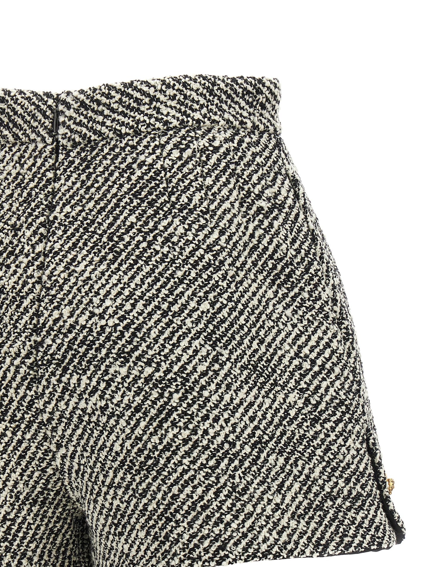 Versace Bicolor Virgin Wool Bermuda Shorts