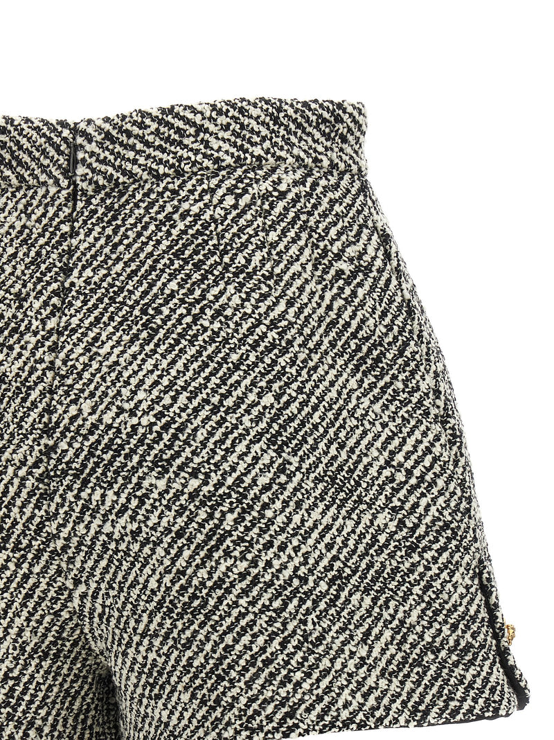 Versace Bicolor Virgin Wool Bermuda Shorts