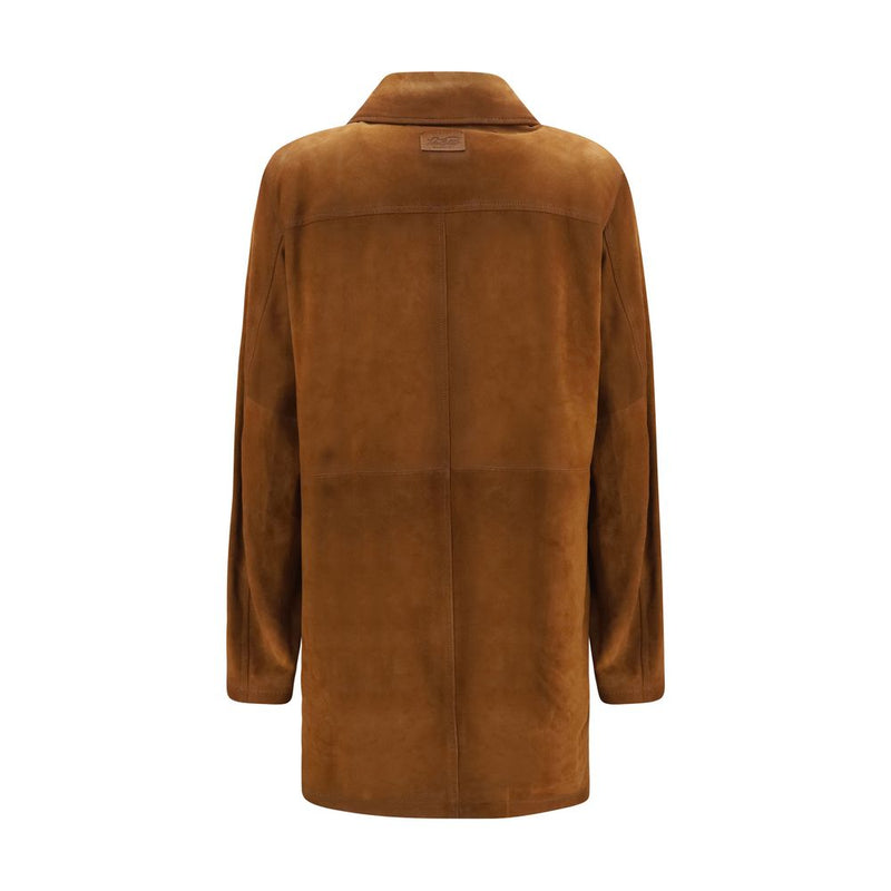 Valstar Brown Calf Leather Bos Taurus Full-Length Jacket