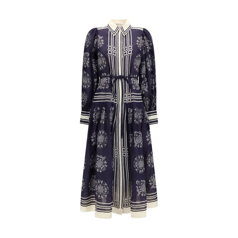 Alemais Blue Ramie Casual Dress
