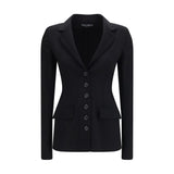 Dolce & Gabbana Black Wool Oves Aries Full-Length Jacket