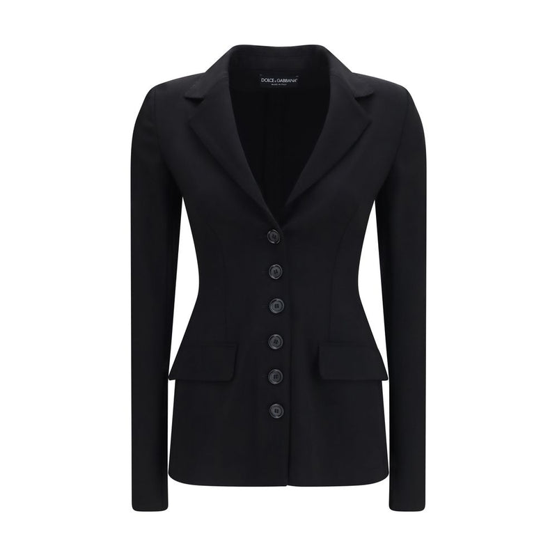 Dolce & Gabbana Black Wool Oves Aries Full-Length Jacket