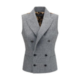 Dolce & Gabbana Gray Wool Oves Aries Waistcoat