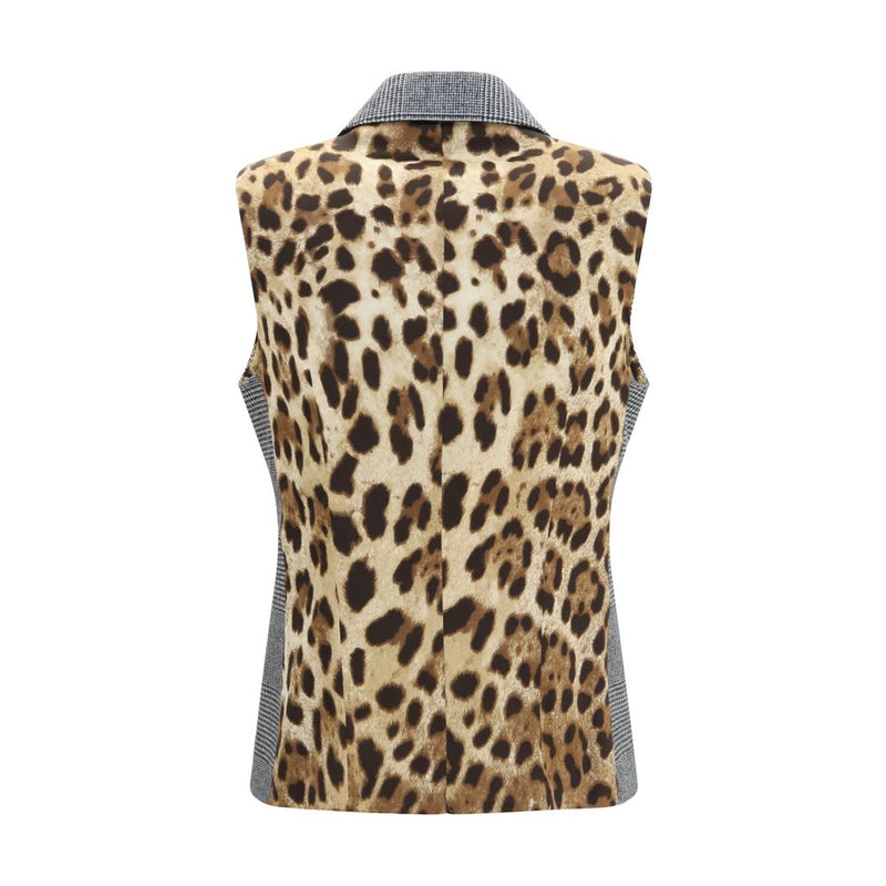 Dolce & Gabbana Gray Wool Oves Aries Waistcoat