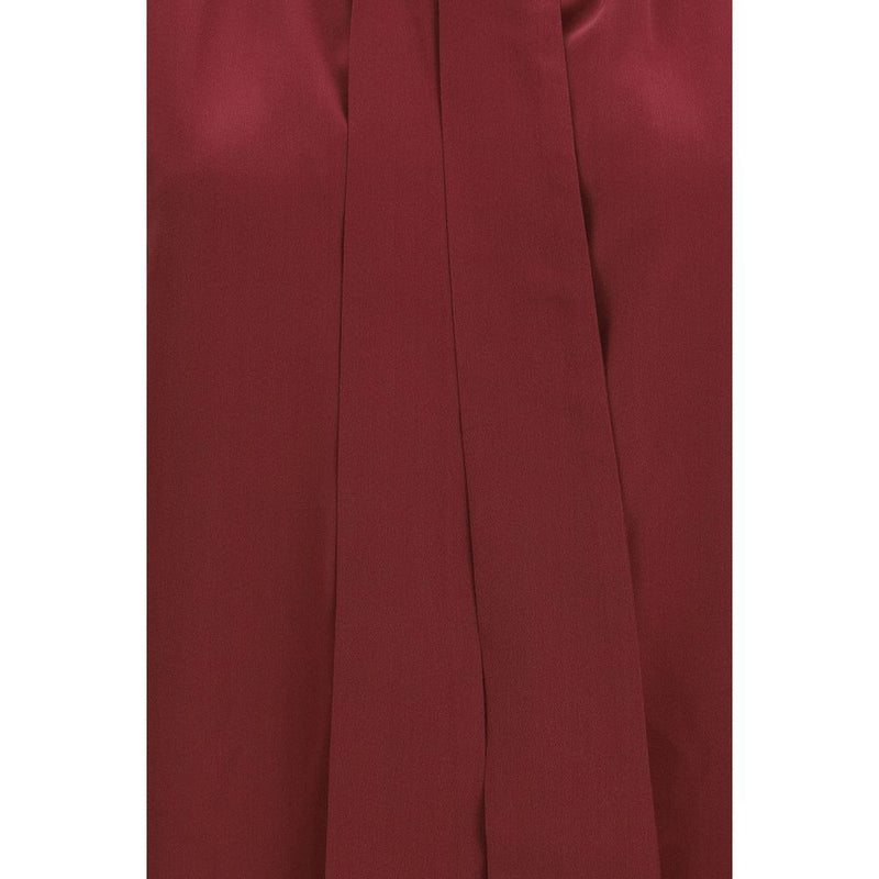 Jacob Cohen Bordeaux Silk Blouse