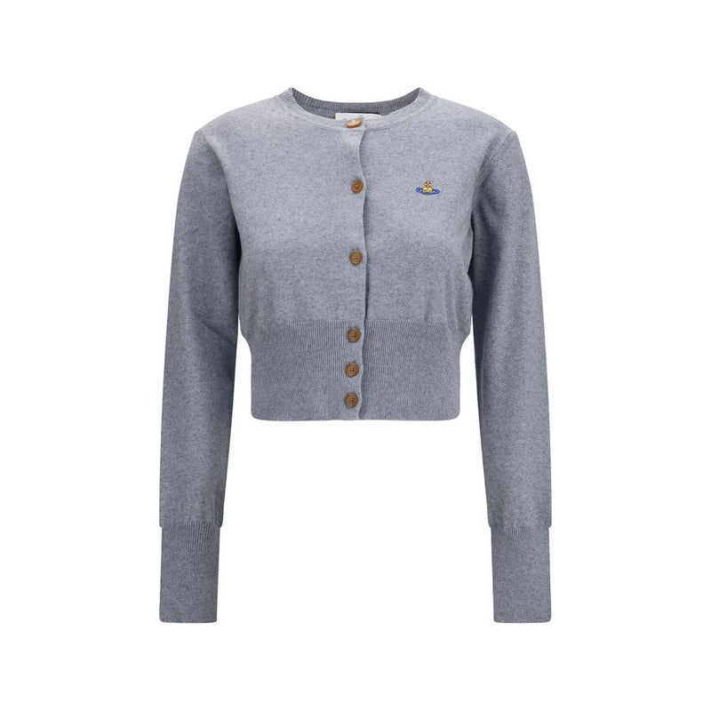 Vivienne Westwood Gray Cotton Cardigan