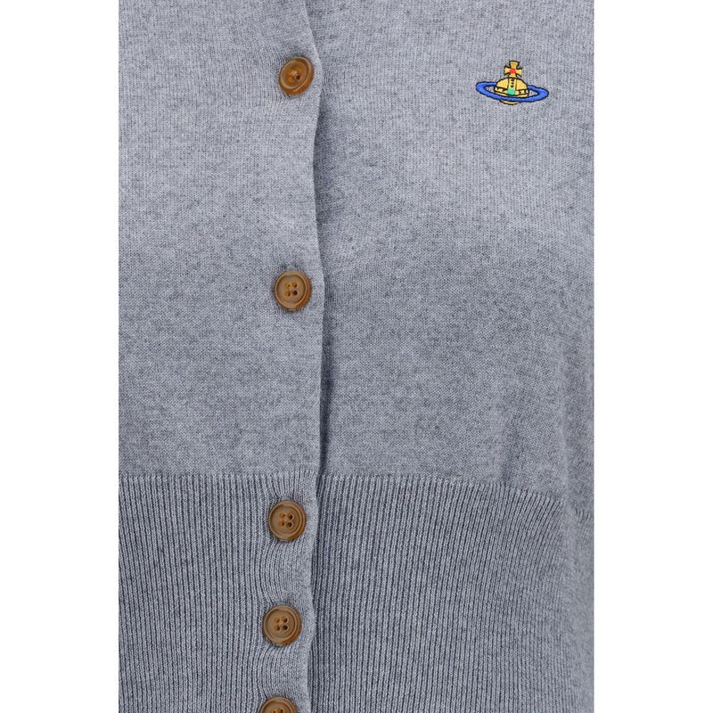 Vivienne Westwood Gray Cotton Cardigan