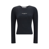 Alexander Wang Black Cotton Long Sleeve T-Shirt