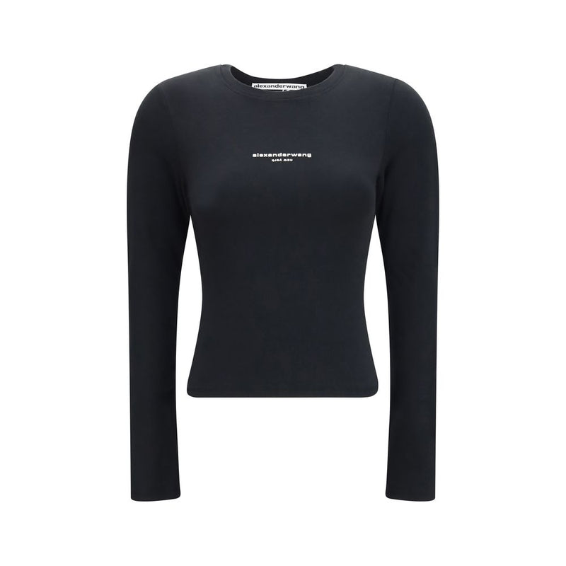 Alexander Wang Black Cotton Long Sleeve T-Shirt