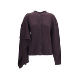The Attico Brown Wool Oves Aries Cardigan