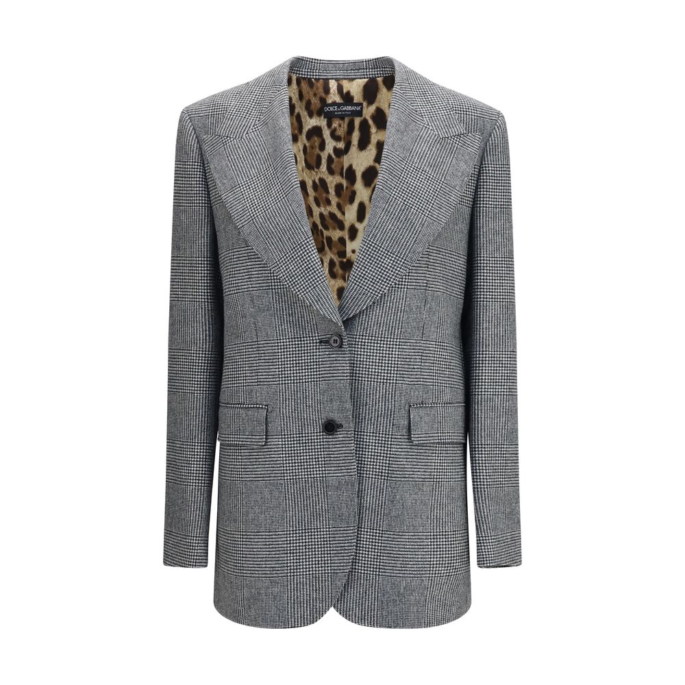 Dolce & Gabbana Gray Wool Oves Aries Blazer