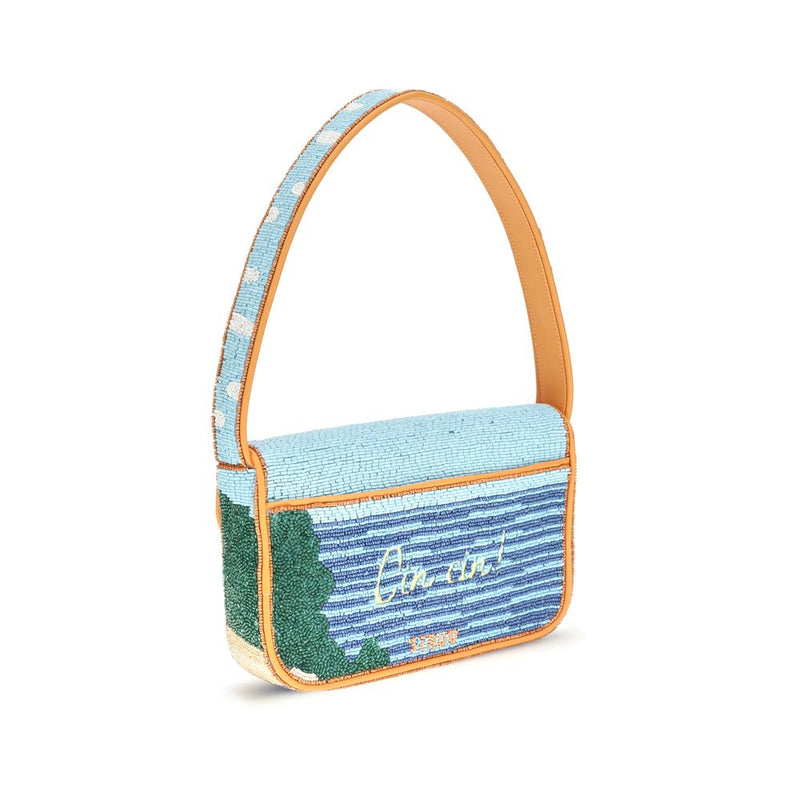 Staud Multicolor Rayon Shoulder Bag