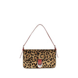 Staud Beige Calf Leather Bos Taurus Shoulder Bag