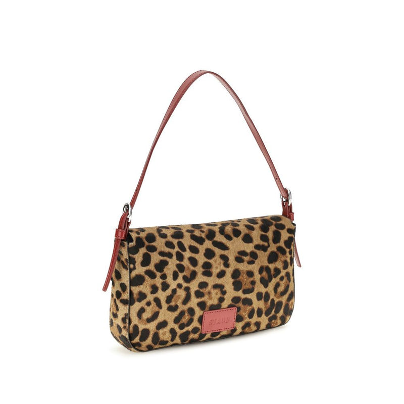 Staud Beige Calf Leather Bos Taurus Shoulder Bag