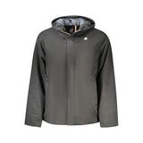 K-WAY Nero Poliestere Uomo Jacket with Hood and Pockets