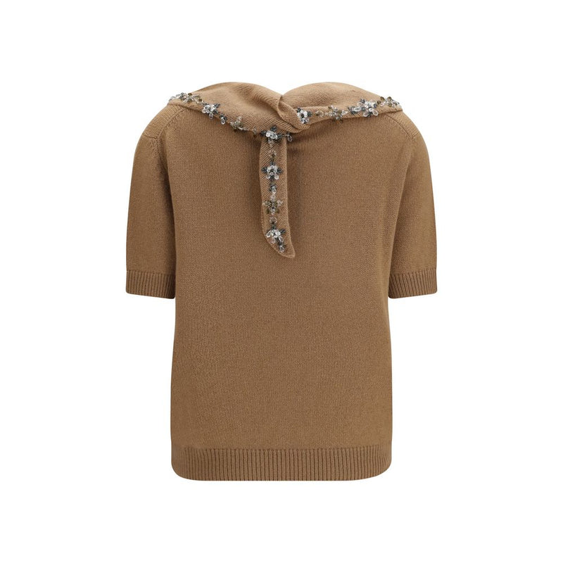 Prada Brown Cashmere Sweatshirt
