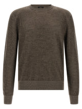 Brioni Brown Cashmere Cardigan